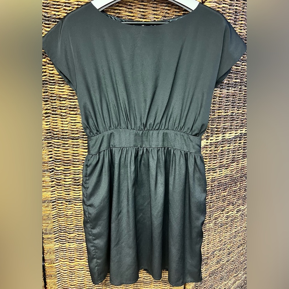 Paraella‎ Black Polyester Dress, Medium